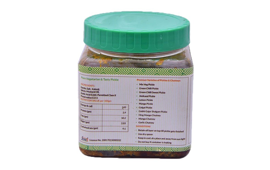 Mom Made Pickles Karela Pickle    Plastic Jar  500 grams